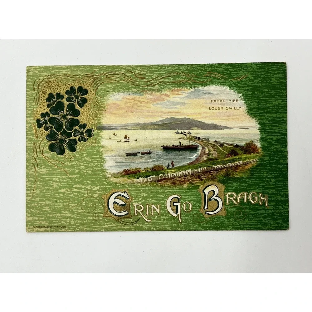 Antique Early 1900s St. Patrick's Day Post Cards Erin Go Bragh